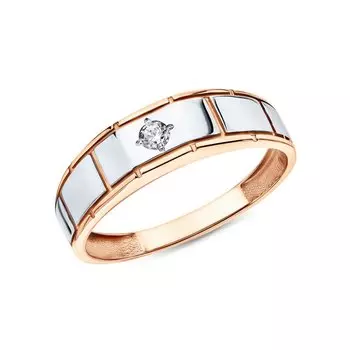 Золотое кольцо с фианитами