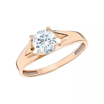 Золотое кольцо с фианитом