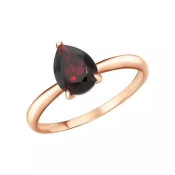 Золотое кольцо с гранатом природным