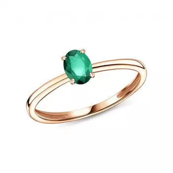 Золотое кольцо с изумрудами природными