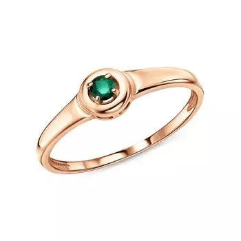 Золотое кольцо с изумрудами природными