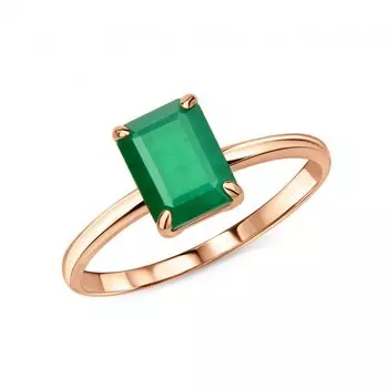 Золотое кольцо с изумрудами природными