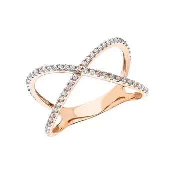 Золотое кольцо с кубическим цирконием