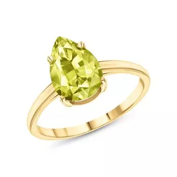 Золотое кольцо с кварцами природными