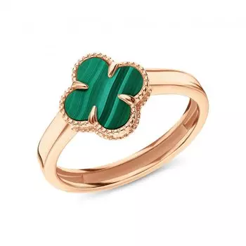 Золотое кольцо с малахитом