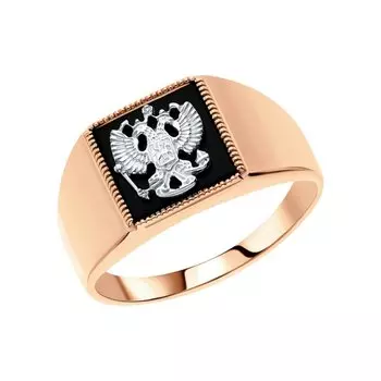 Золотое кольцо с ониксом