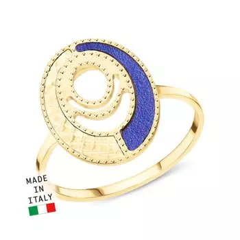 Золотое кольцо с перламутрами имитациями