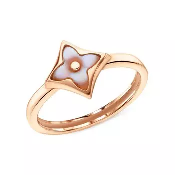 Золотое кольцо с перламутром природным