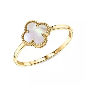Золотое кольцо с перламутром природным