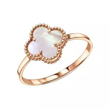 Золотое кольцо с перламутром природным