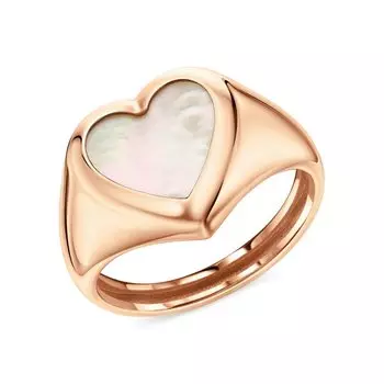 Золотое кольцо с перламутром природным