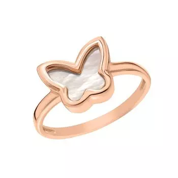 Золотое кольцо с перламутром природным