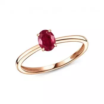Золотое кольцо с рубинами природными