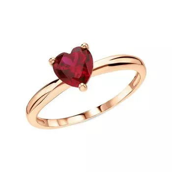 Золотое кольцо с рубинами выращенными