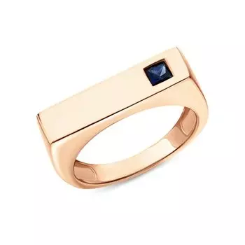 Золотое кольцо с сапфирами природными