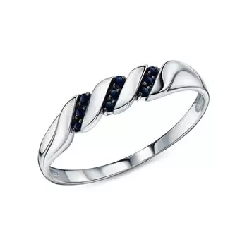 Золотое кольцо с сапфирами природными