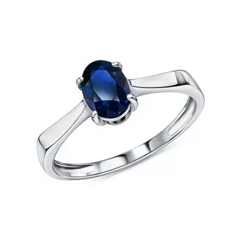 Золотое кольцо с сапфирами природными