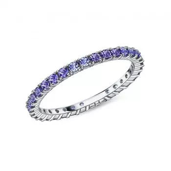 Золотое кольцо с танзанитами