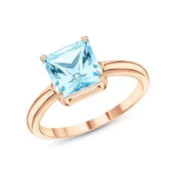 Золотое кольцо с топазами природными