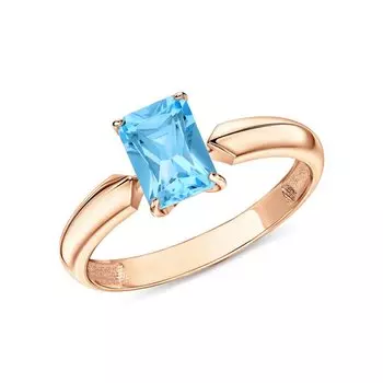 Золотое кольцо с топазами природными