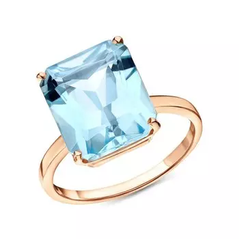 Золотое кольцо с топазом природным