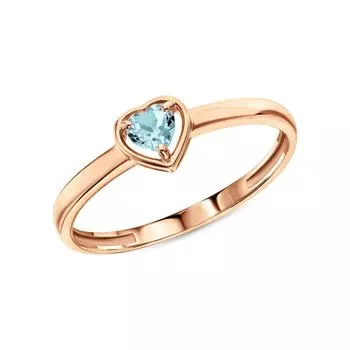 Золотое кольцо с топазом природным