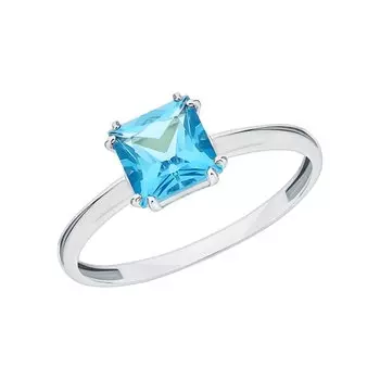 Золотое кольцо с топазом природным