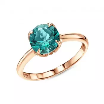 Золотое кольцо с турмалином параиба