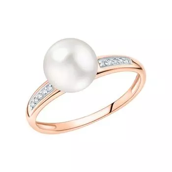 Золотое кольцо с жемчугом