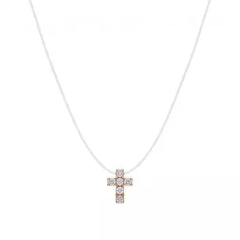 Золотое колье с фианитами