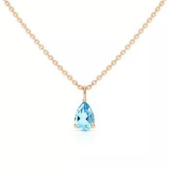 Золотое колье с топазами природными