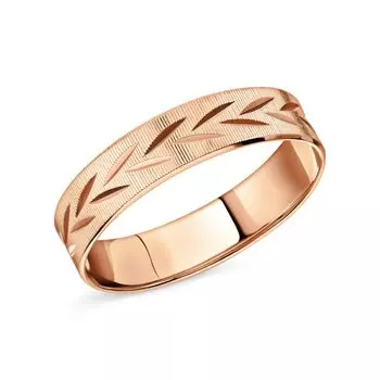 Золотое обручальное кольцо