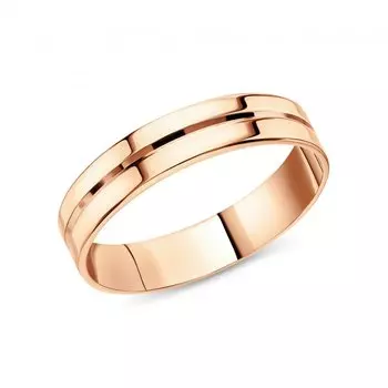 Золотое обручальное кольцо