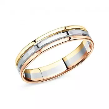 Золотое обручальное кольцо