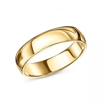 Золотое обручальное кольцо
