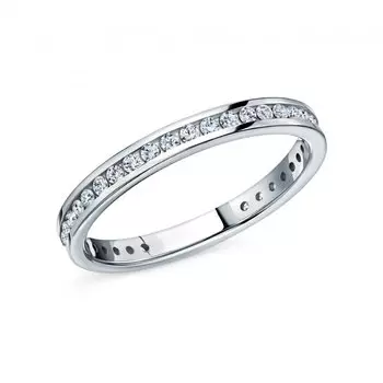 Золотое обручальное кольцо с бриллиантами