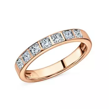 Золотое обручальное кольцо с бриллиантами