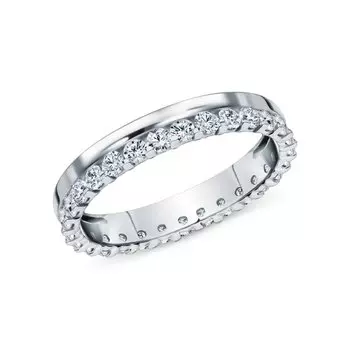 Золотое обручальное кольцо с бриллиантами