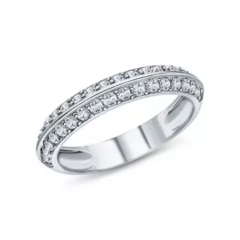 Золотое обручальное кольцо с бриллиантами