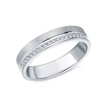 Золотое обручальное кольцо с бриллиантами