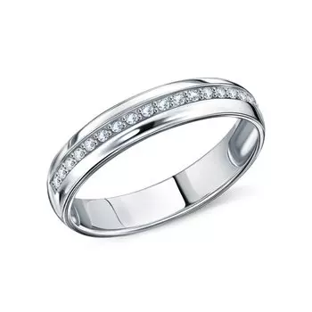 Золотое обручальное кольцо с бриллиантами