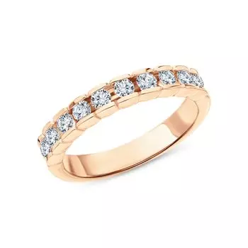 Золотое обручальное кольцо с бриллиантами