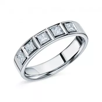 Золотое обручальное кольцо с бриллиантами