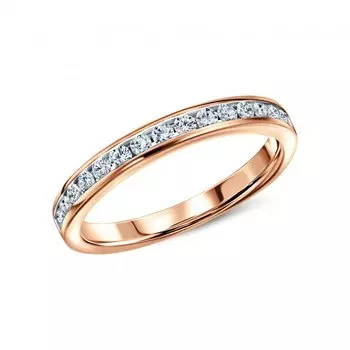 Золотое обручальное кольцо с бриллиантами