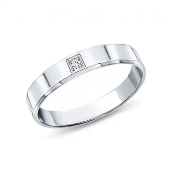 Золотое обручальное кольцо с бриллиантами