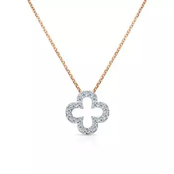 Золотое шейное украшение с бриллиантами природными