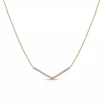 Золотое шейное украшение с бриллиантами природными