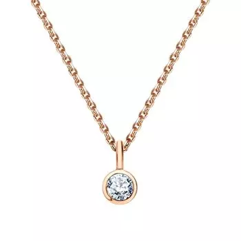 Золотое шейное украшение с бриллиантами природными