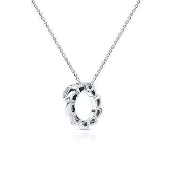 Золотое шейное украшение с бриллиантами природными