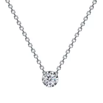 Золотое шейное украшение с бриллиантами природными